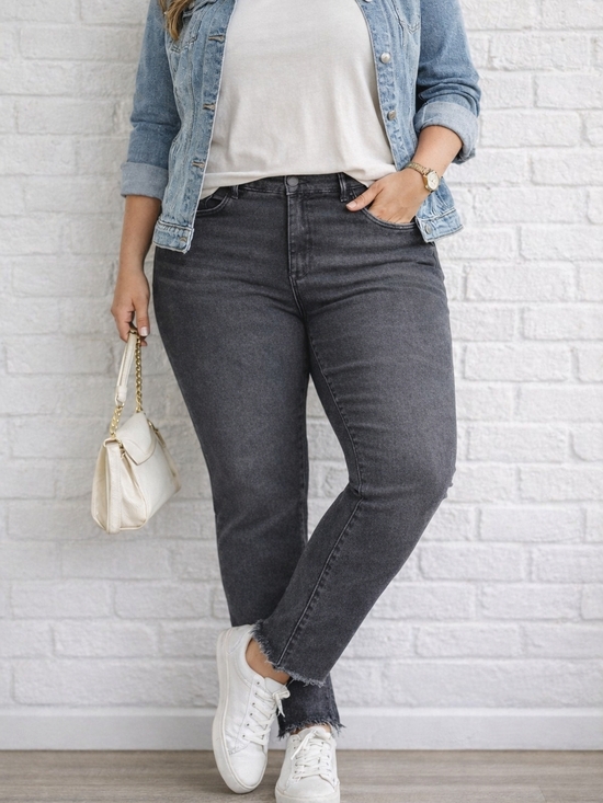 Democracy Denim - Democracy Gray Ankle Crop Jeans